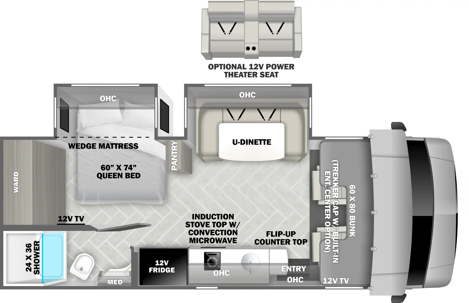 Sunseeker 2400DSB Floorplan